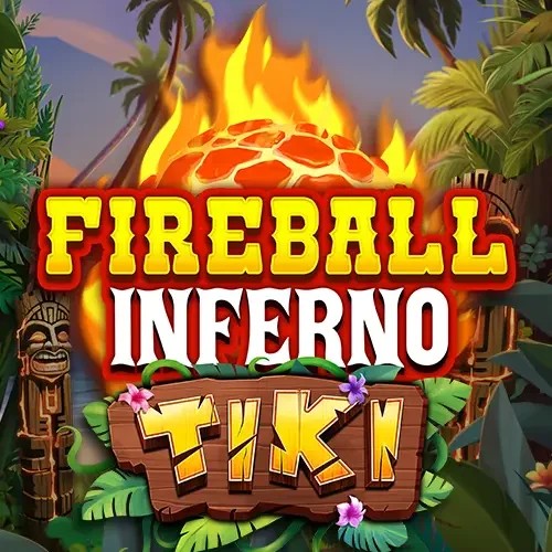 Fireball Inferno Tiki online game logo by NetEnt on nyxbets.eu